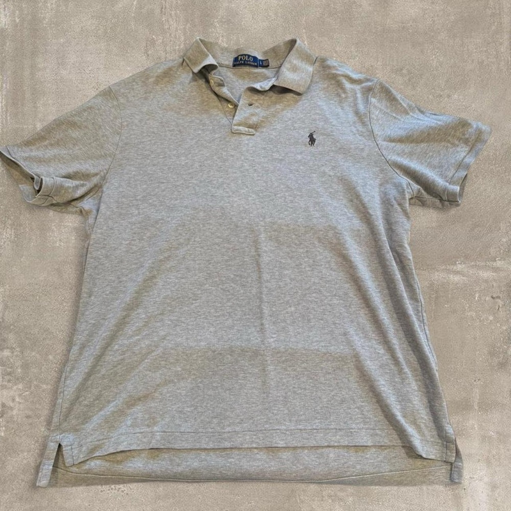 Ralph Lauren Heather Gray Polo Shirt for Men